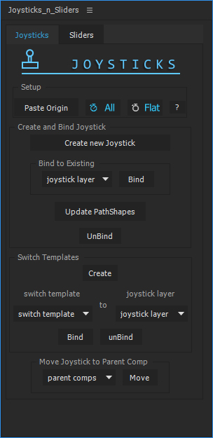 Joysticks and Sliders screenshot